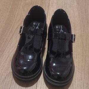 Mix No. 6 Glossy Black Kids Dress Shoes